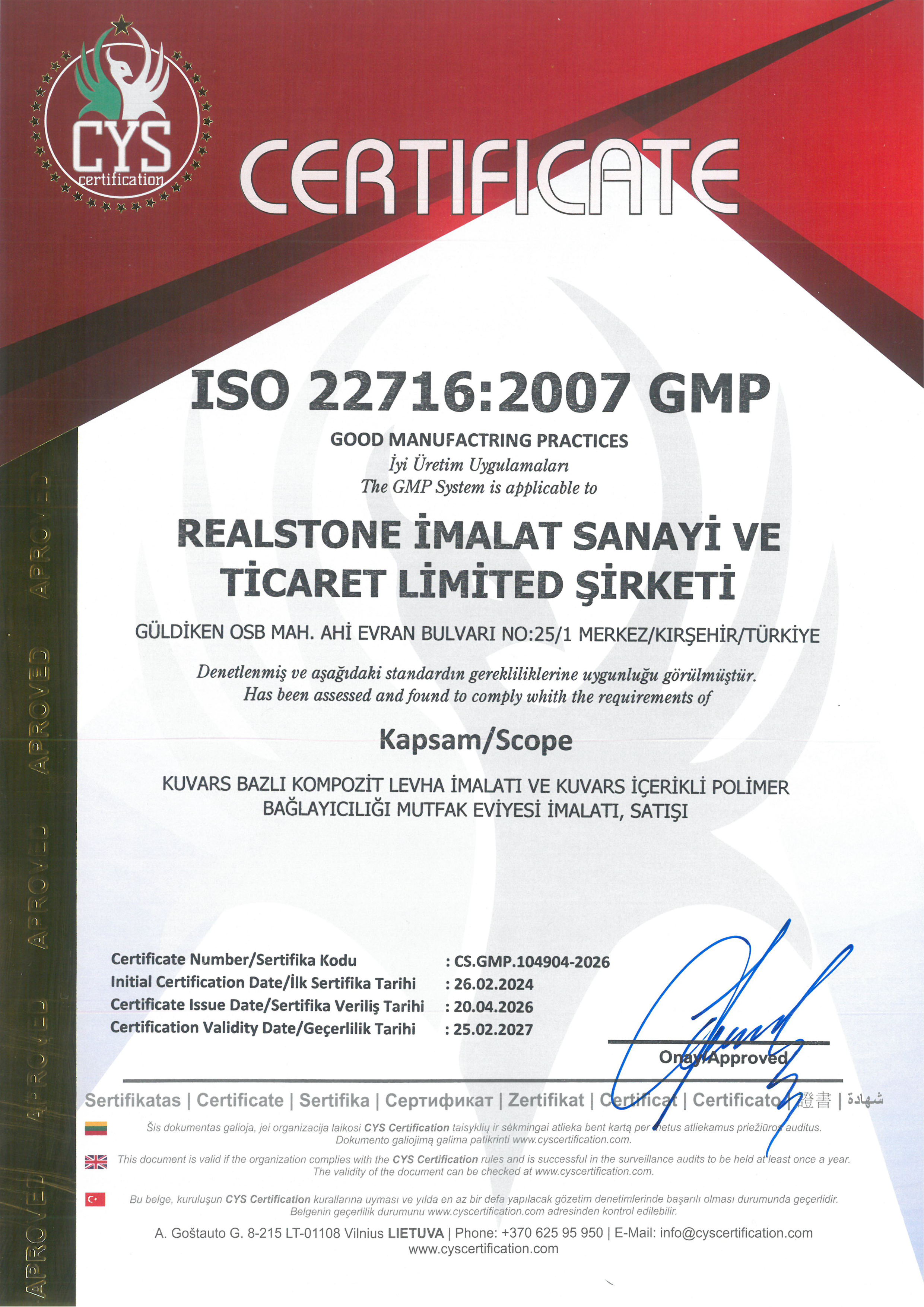 İMALAT ISO